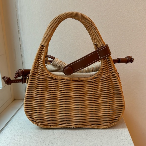 Zara Handbags - Zara mini wicker bag